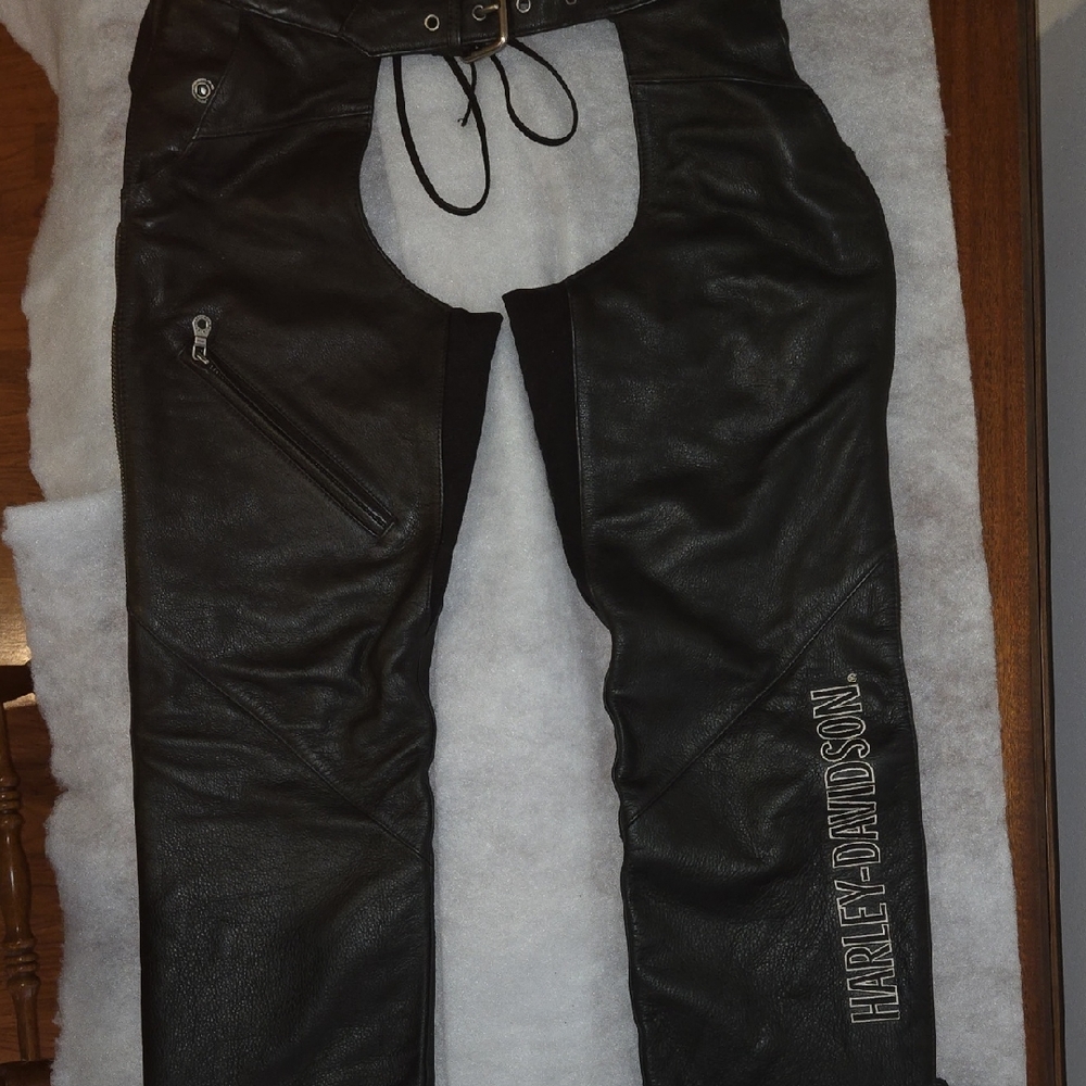 Harley-Davidson Black Leather Chaps